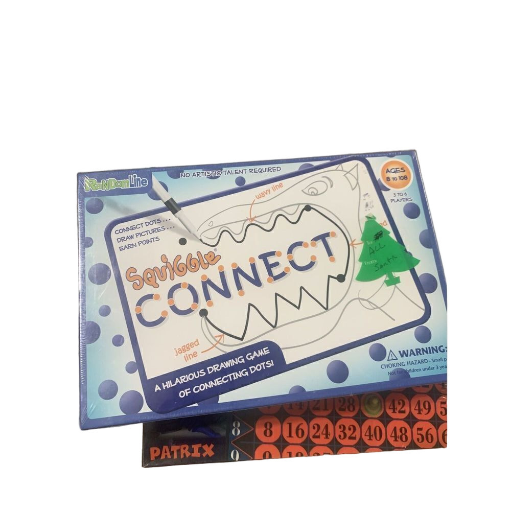 RandomLine Squiggle Connect Dots Drawing Game Hilarious 3-6 Players New Sealed
